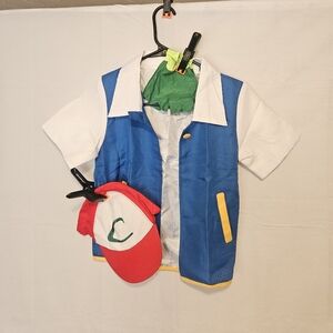 Ash Ketchum Kids Costume - Size 10